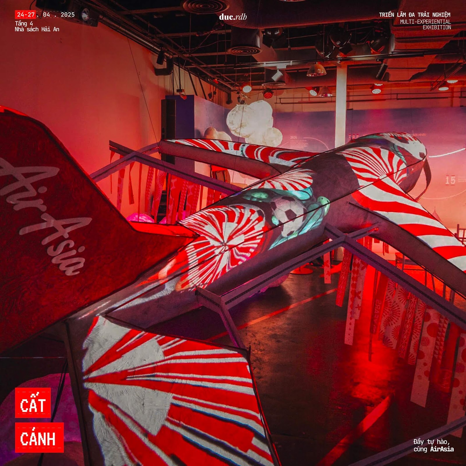 ‘Take Off’ – Art Exhibition Marking 20 Years of AirAsia in Vietnam 3 The work "Asian Wings" at the exhibition