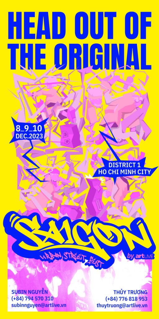 The fusion of typography, color, and linework in Saigon Urban Street Fest’s visual identity