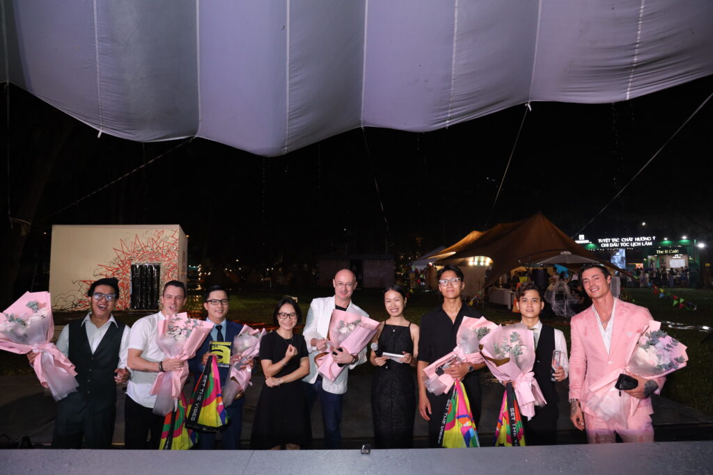 Judges presenting awards to the finalists of the artLIVE Mixology Championship (AMC)