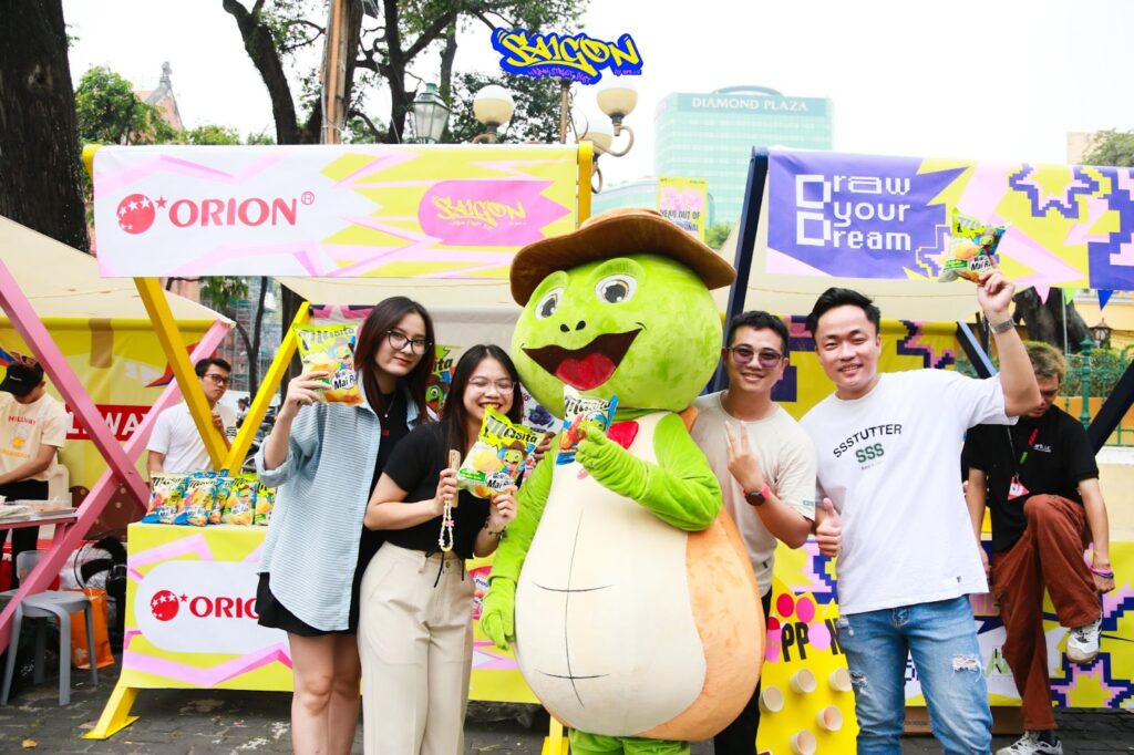 Orion’s mascot was a big hit with the little ones
