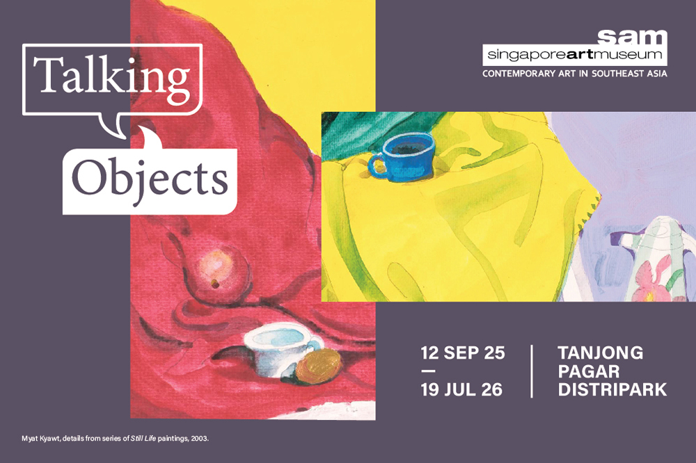 Poster của hai triển lãm: ‘Talking Objects’ và ‘The Living Room’