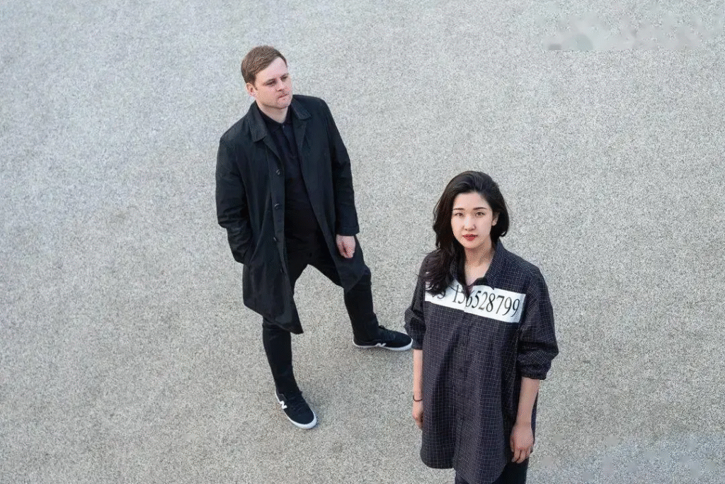 The duo behind the project: Zhang Di (left) and Jack Young (right). 
