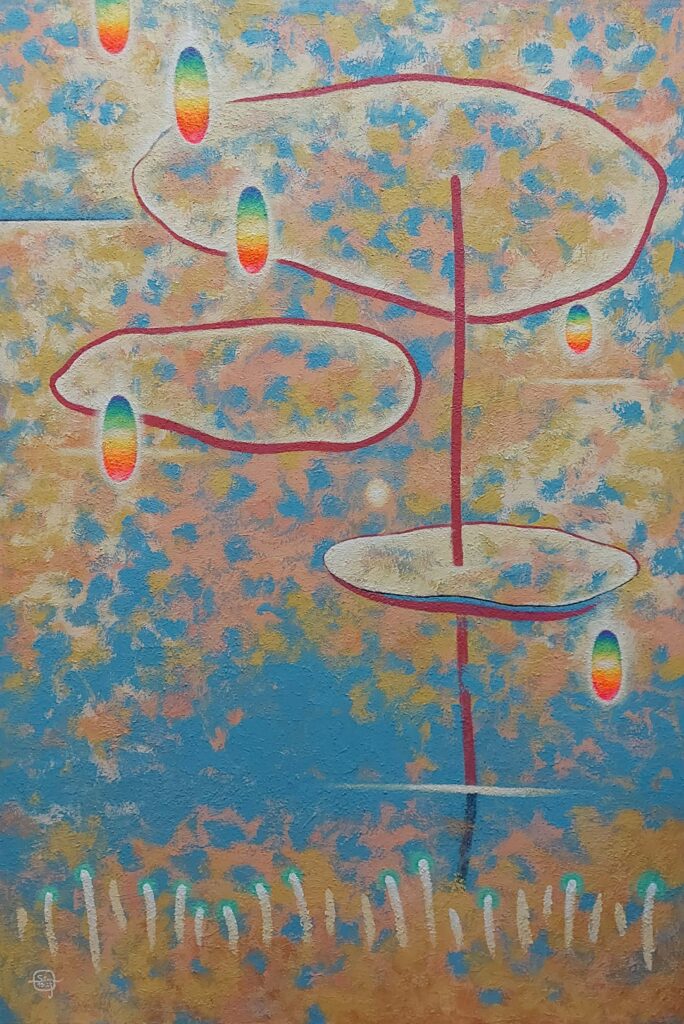 Hai họa sĩ, một hành trình mộng mơ 4 Bên Bờ Ao, sáng tác năm 2023