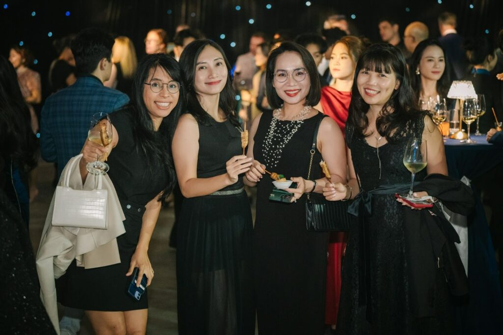 Distinguished guests at the elegant event