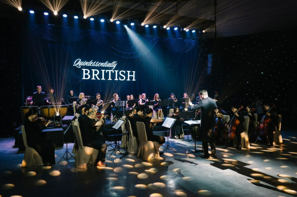 A British artist performing at the event