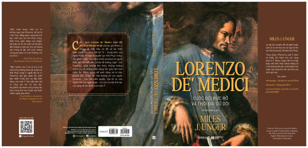 Bìa sách "Lorenzo de’ Medici: Cuộc đời rực rỡ và thời đại dữ dội"