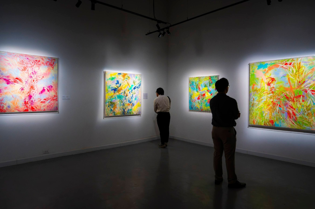 Exhibition flows: Mooring, Afoot, Swaying, and finally, Unholding. Photo: Lan Tinh Foundation