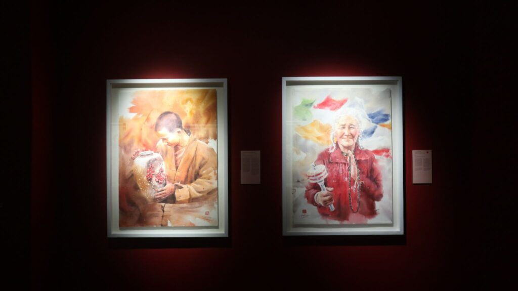 Phan Anh Thư kể lại câu chuyện của 25 cá thể khác nhau qua chuỗi chân dung màu nước