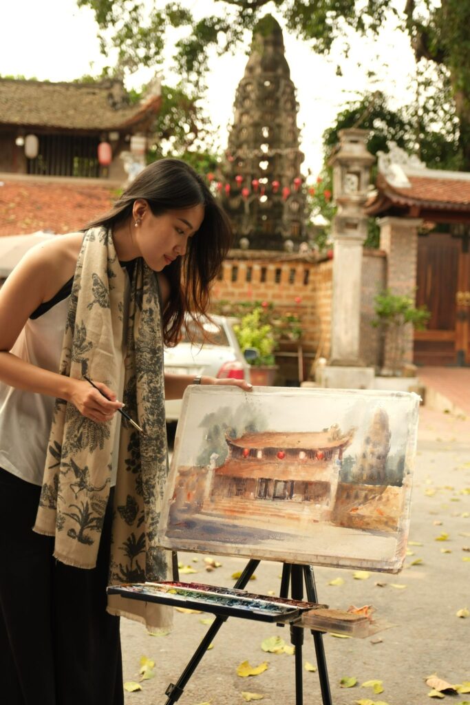 Cô bén duyên với nghề người mẫu ảnh từ rất sớm