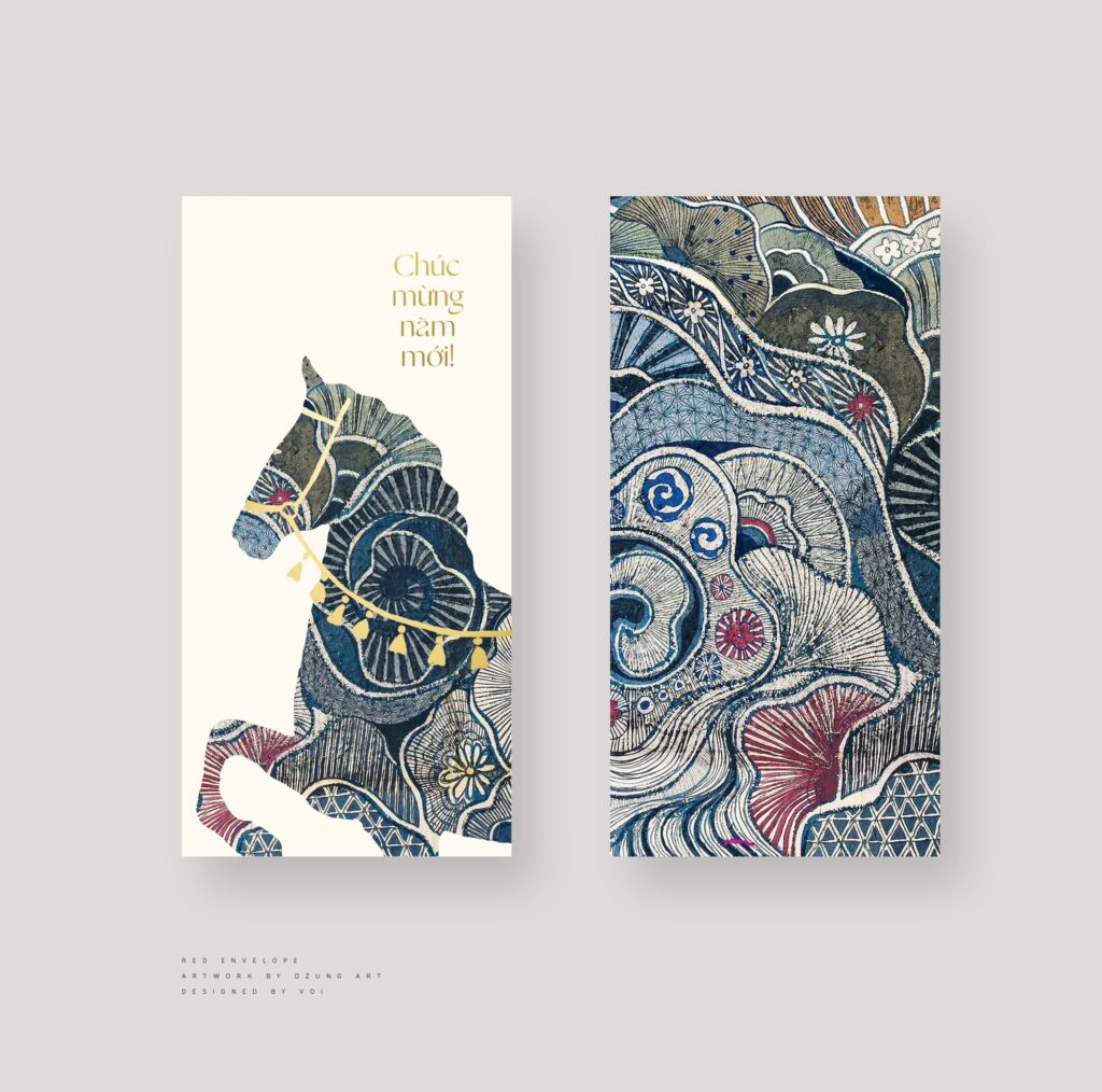 Mô phỏng vẻ đẹp tinh tế của họa tiết gốm sứ và thổ cẩm. 