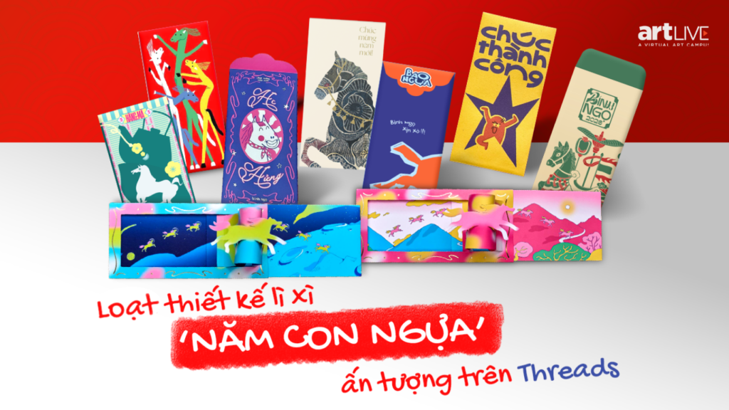 Loạt thiết kế lì xì ‘năm con Ngựa’ ấn tượng trên Threads