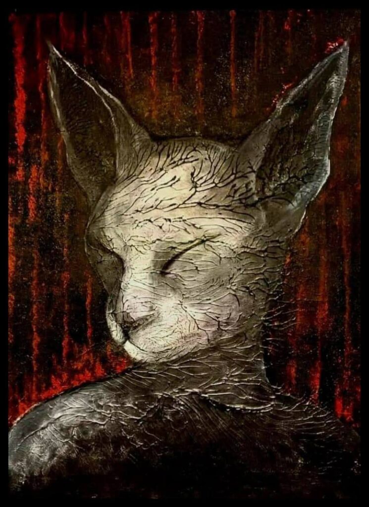 Tranh mèo của họa sĩ Trương Thúy Anh