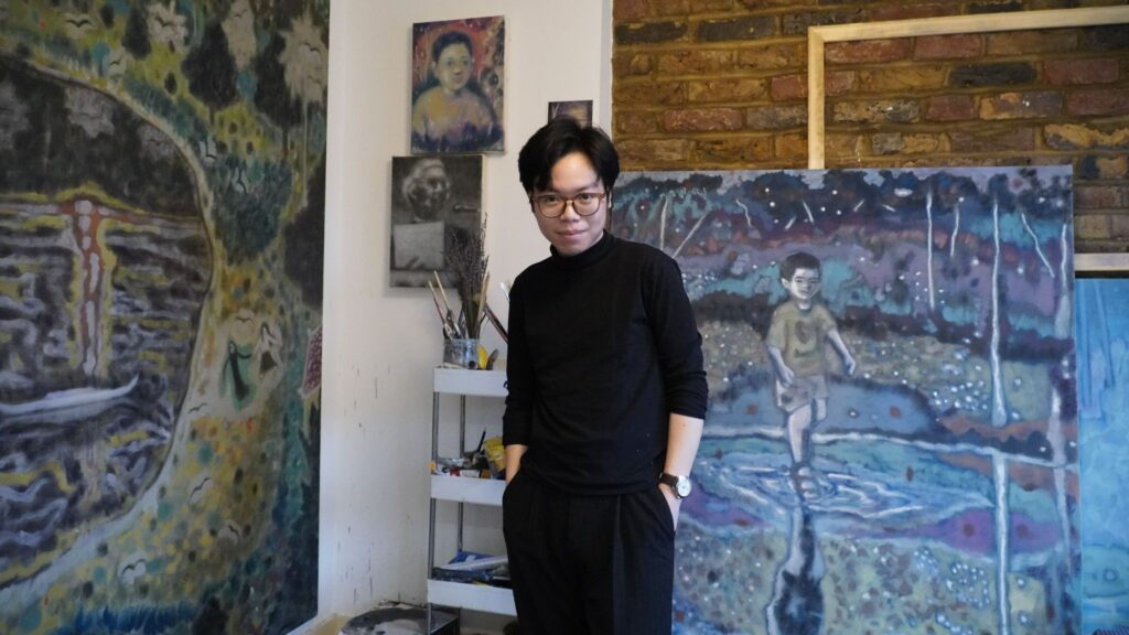 Hình ảnh mới nhất của họa sĩ Hoàng Long Hải trong triển lãm  ‘Intermission – Nơi này… Nơi kia’ 